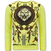 Sweater Tony Backer Print Gouden Leeuw