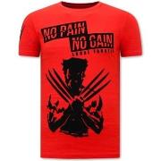 T-shirt Korte Mouw Local Fanatic Print Wolverine X Man