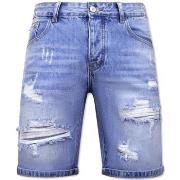 Korte Broek Enos Korte Broek Gaten Denim Short