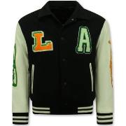 Blazer Enos Geborduurde Vintage Varsity Jacket
