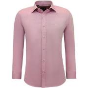 Overhemd Lange Mouw Gentile Bellini Zakelijke Effen Oxford Fuchsia