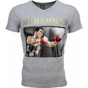 T-shirt Korte Mouw Local Fanatic Muhammad Ali Glossy Print