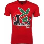 T-shirt Korte Mouw Local Fanatic I Love Suriname