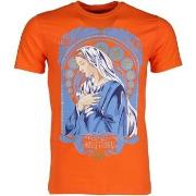 T-shirt Korte Mouw Local Fanatic Holy Mary Oranje