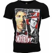 T-shirt Korte Mouw Local Fanatic Scarface Frame Print