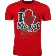 T-shirt Korte Mouw Local Fanatic I Love Maroc