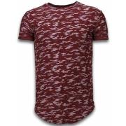 T-shirt Korte Mouw Justing Fashionable Camouflage Long Fi Army