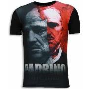 T-shirt Korte Mouw Local Fanatic El Padrino Digital Rhinestone