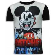 T-shirt Korte Mouw Local Fanatic Ratchet Mickey Digital Rhinestone