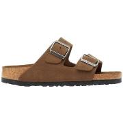 Sandalen BIRKENSTOCK Arizona SF Suede Leather Narrow - Dark Tea Tonal