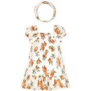 Setjes Mayoral 1923 Vestido estampado diadema Naranja