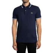 Polo Shirt Korte Mouw Lacoste Poloshirt met normale pasvorm en accente...