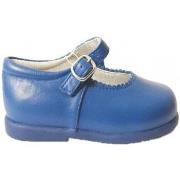 Ballerina's Bambineli 457 Merceditas piel con hebilla Azulón