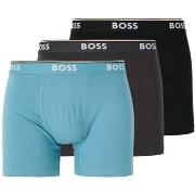 Boxers BOSS Cotton Stretch 3 Pack Boxer Briefs Black/Blue/Dark Grey