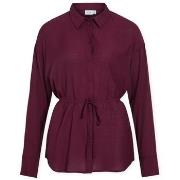 Blouse Vila Hikka Long Shirt - Fig