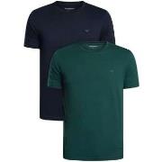 T-shirt Korte Mouw Emporio Armani 2-pack lounge ronde hals stretch T-s...