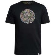 T-shirt Korte Mouw Pretty Green Huis Paisley-logo T-shirt