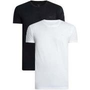 Pyjama's / nachthemden Gant Set van 2 lounge T-shirts met ronde hals