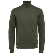 Trui Selected Noos Berg Roll Neck Knit - Forest Green