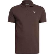 Polo Shirt Korte Mouw Barbour Piqué poloshirt met Schotse ruit