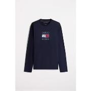 T-Shirt Lange Mouw Tommy Hilfiger LINEAR FLAG GRAPHIC LS T