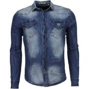 Overhemd Lange Mouw Enos Denim Lange Mouwen Denim