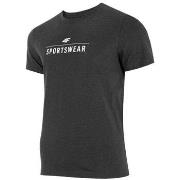 T-shirt Korte Mouw 4F SS23TTSHM539CIEMNYSZARYMELAN