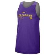 T-shirt Korte Mouw Nike Nba Los Angeles Lakers Standard Issue Reversib...