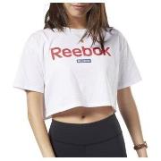 T-shirt Korte Mouw Reebok Sport Linear Logo Crop Tee