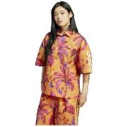 Polo Shirt Korte Mouw adidas Polo manches courtes X Farm Premium orang...