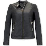 Blazer Bludeise Imitatie Leren Jasje