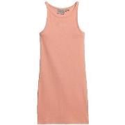 Korte Jurk Superdry Robe à côtes brodées sans manches