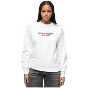 Sweater Superdry Sweatshirt Sport Luxe blanc