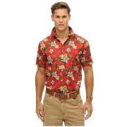 Overhemd Korte Mouw Superdry Chemise Hawaiian Print