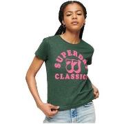 T-shirt Korte Mouw Superdry T-shirt Archive Neon Graphic