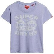T-shirt Korte Mouw Superdry T-shirt Archive Kiss imprimé