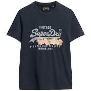 T-shirt Korte Mouw Superdry T-shirt Vintage Logo Premium Floral
