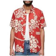 Overhemd Korte Mouw Superdry Chemise Hawaïenne Manches Courtes Rouge H...