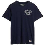 T-shirt Korte Mouw Superdry T-shirt Vintage Athletic bleu marine