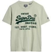T-shirt Korte Mouw Superdry T-shirt Classic Vintage Logo Graphic décon...