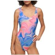 Badpak Superdry Maillot de bain une pièce imprimé marbré