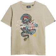 T-shirt Korte Mouw Superdry T-shirt Tokyo Vl Relaxed manches courtes