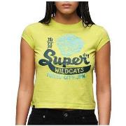 T-shirt Korte Mouw Superdry T-shirt Varsity Burnout à manches courtes