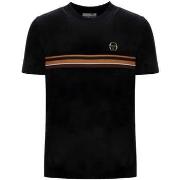 T-shirt Korte Mouw Sergio Tacchini Ayme Velour T-Shirt Black/Gold
