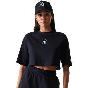 T-shirt Korte Mouw New-Era Wmns Le Midi Crop Tee Neyyan Blk