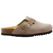 Klompen Scholl Sabots Fae New en suède taupe