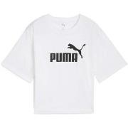 T-shirt Korte Mouw Puma Ess Cropped No. 1 Logo Relaxed Tee