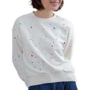 Schoudertas Brava Fabrics Splash Paint Rounded Sweatshirt - Ecru