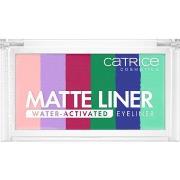 Oogschaduw paletten Catrice Matte Liner Wateractieve Eyelinerpalette