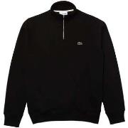 Sweater Lacoste Zip-Up High Neck Interlock Sweatshirt Black